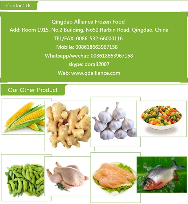 Brc a Approved China IQF Frozen Green Peas in Bulk Retail Packing